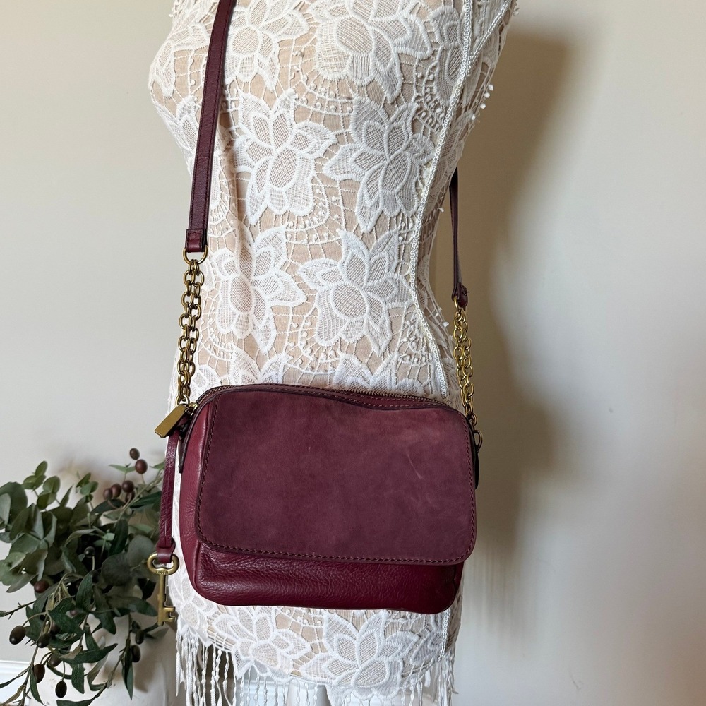Fossil Harper Cabernet Crossbody Bag